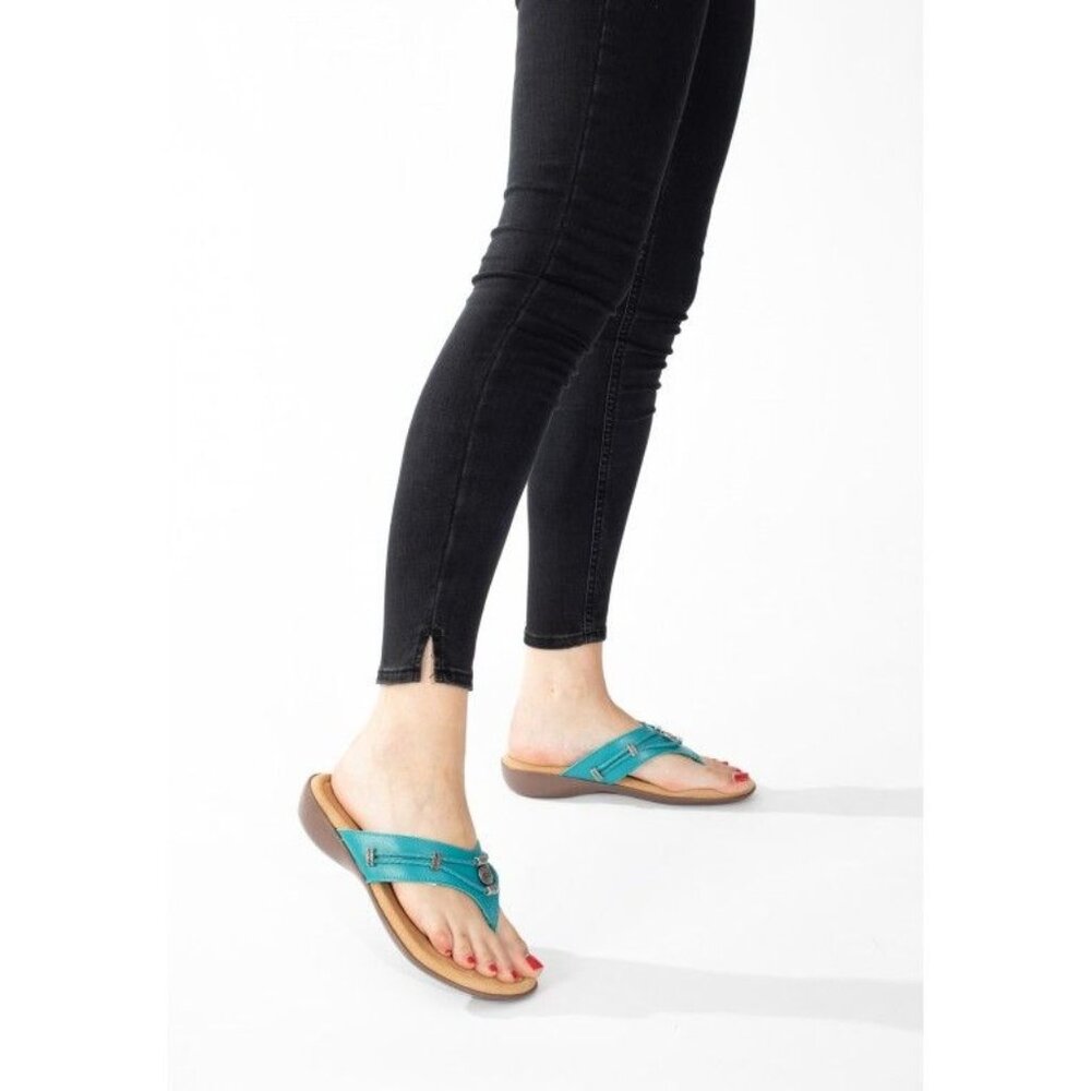 Minnetonka Silverthorne 360 Turquoise sandals flipflops Women's 11 NEW - Picture 4 of 7